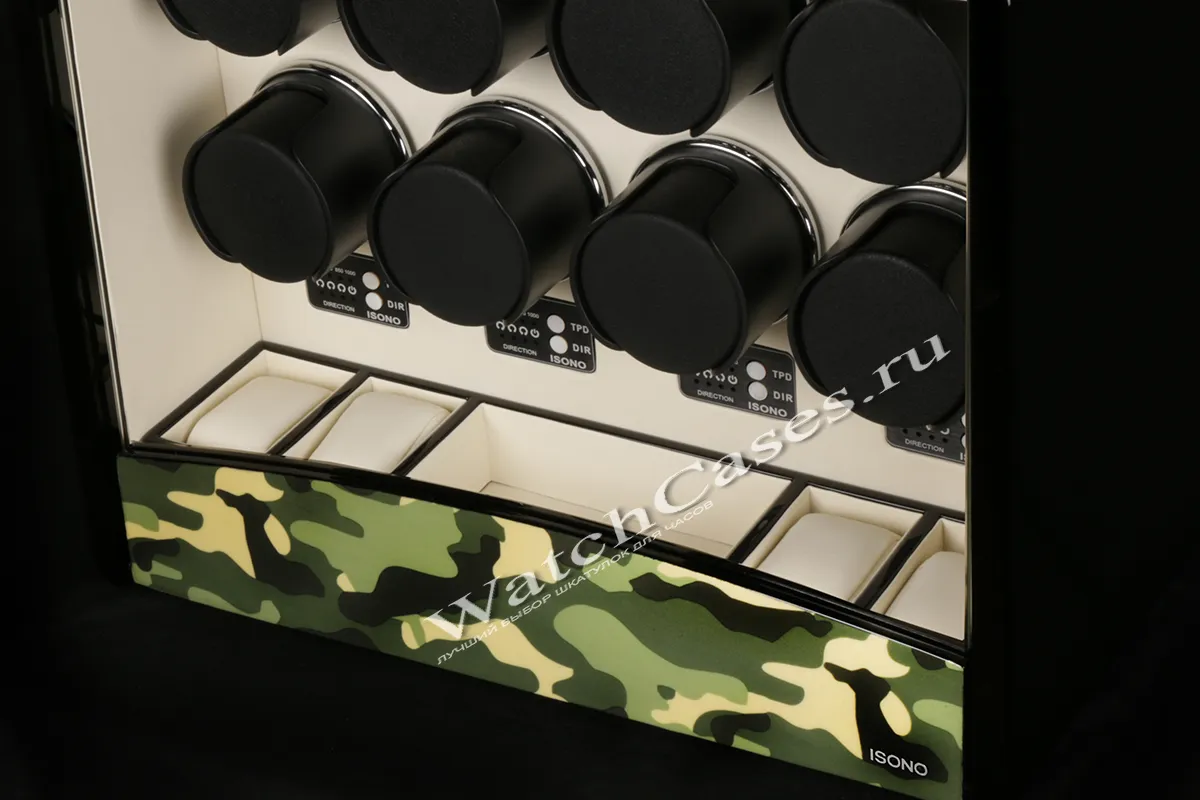 Шкатулка для автоподзавода 8-ми часов O8-CAMO-WHITE [380020]