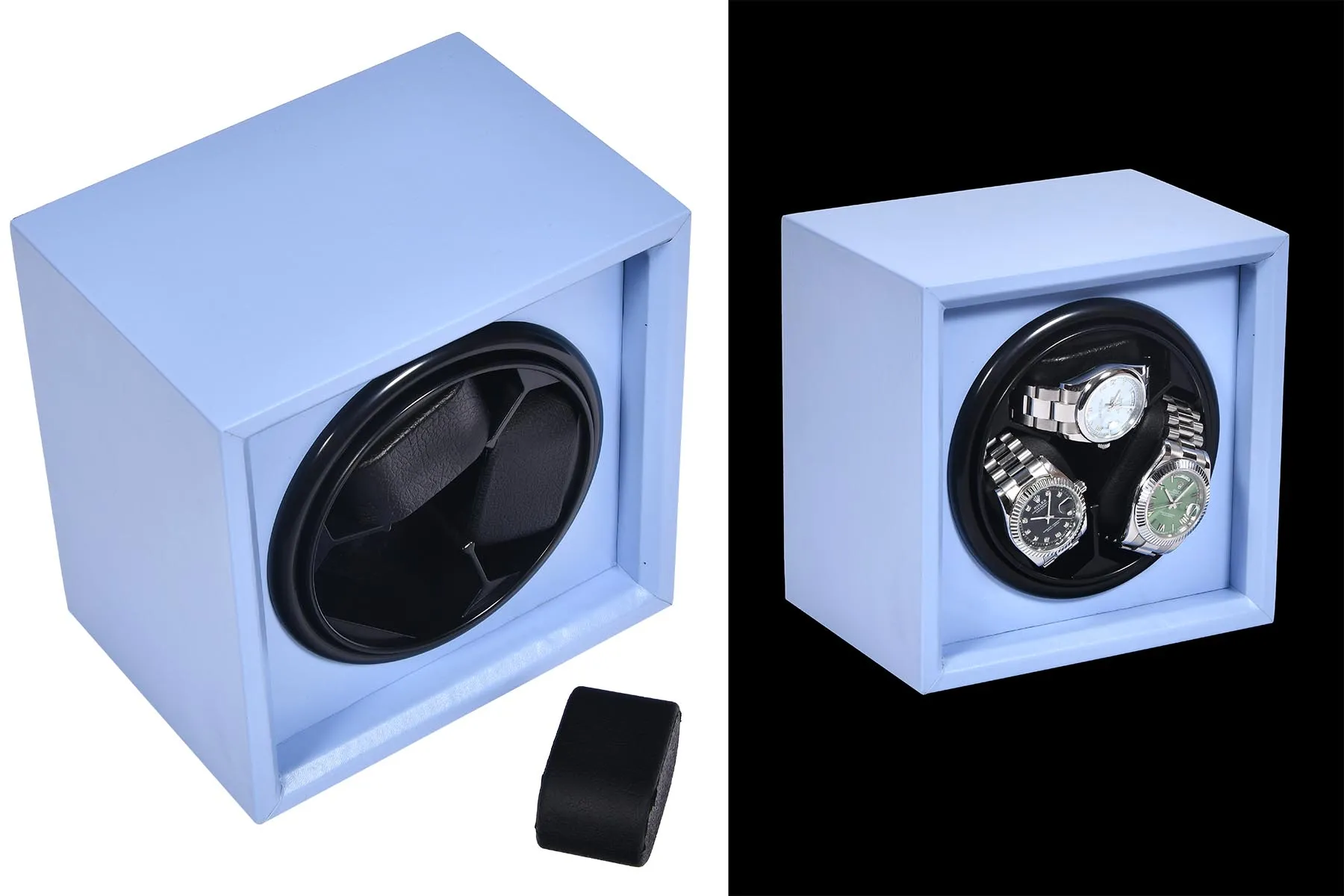 Шкатулка для автоподзавода 3-х часов KD-100Blue [510075]