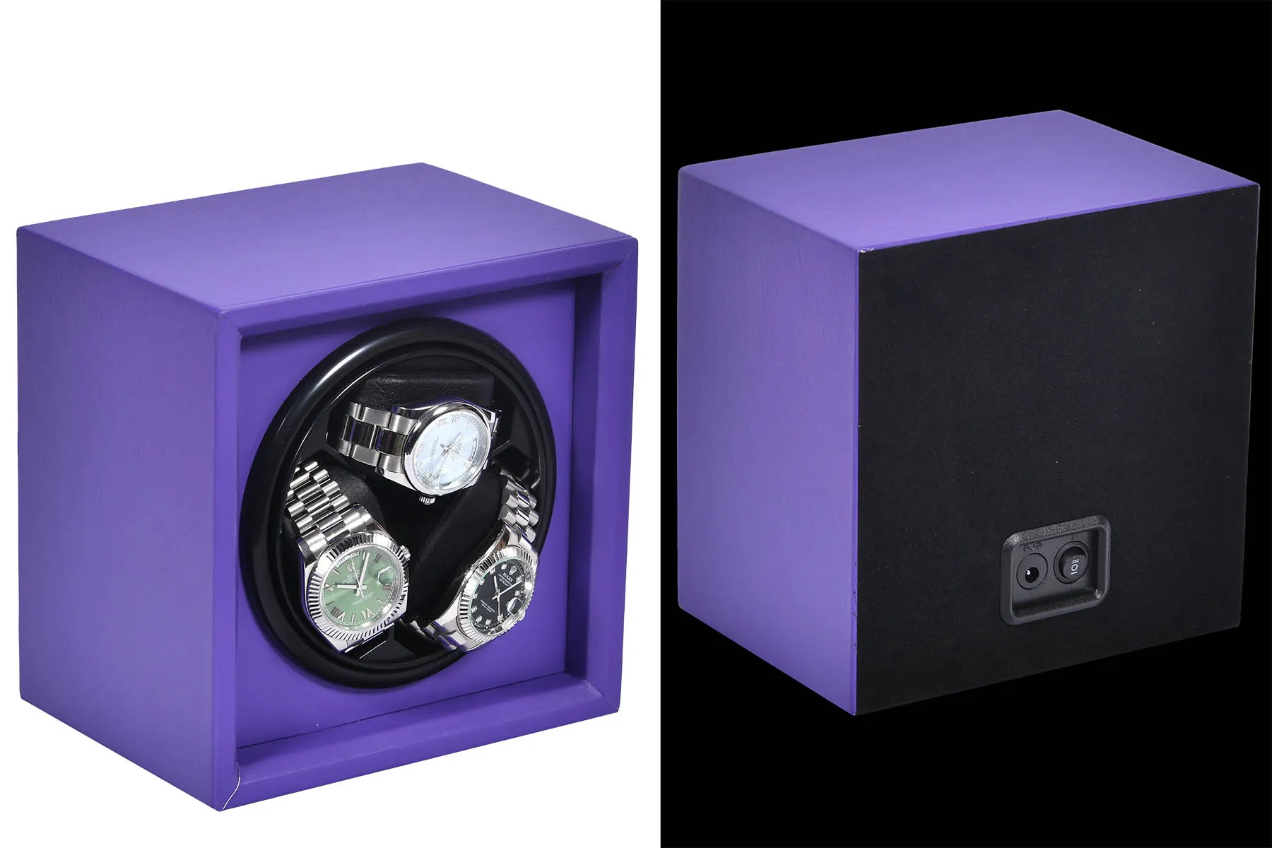 Шкатулка для автоподзавода 3-х часов KD-100Purple [510078]