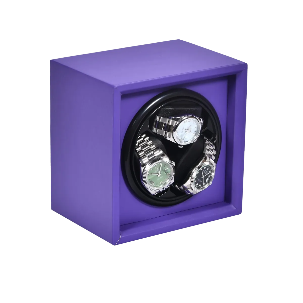 Шкатулка для автоподзавода 3-х часов KD-100Purple [510078]