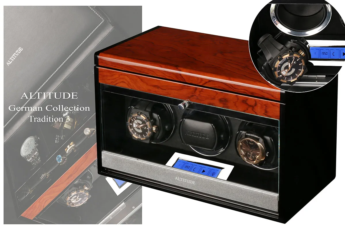 Шкатулка для автоподзавода 3-х часов TRADITION T3BRB [220253]