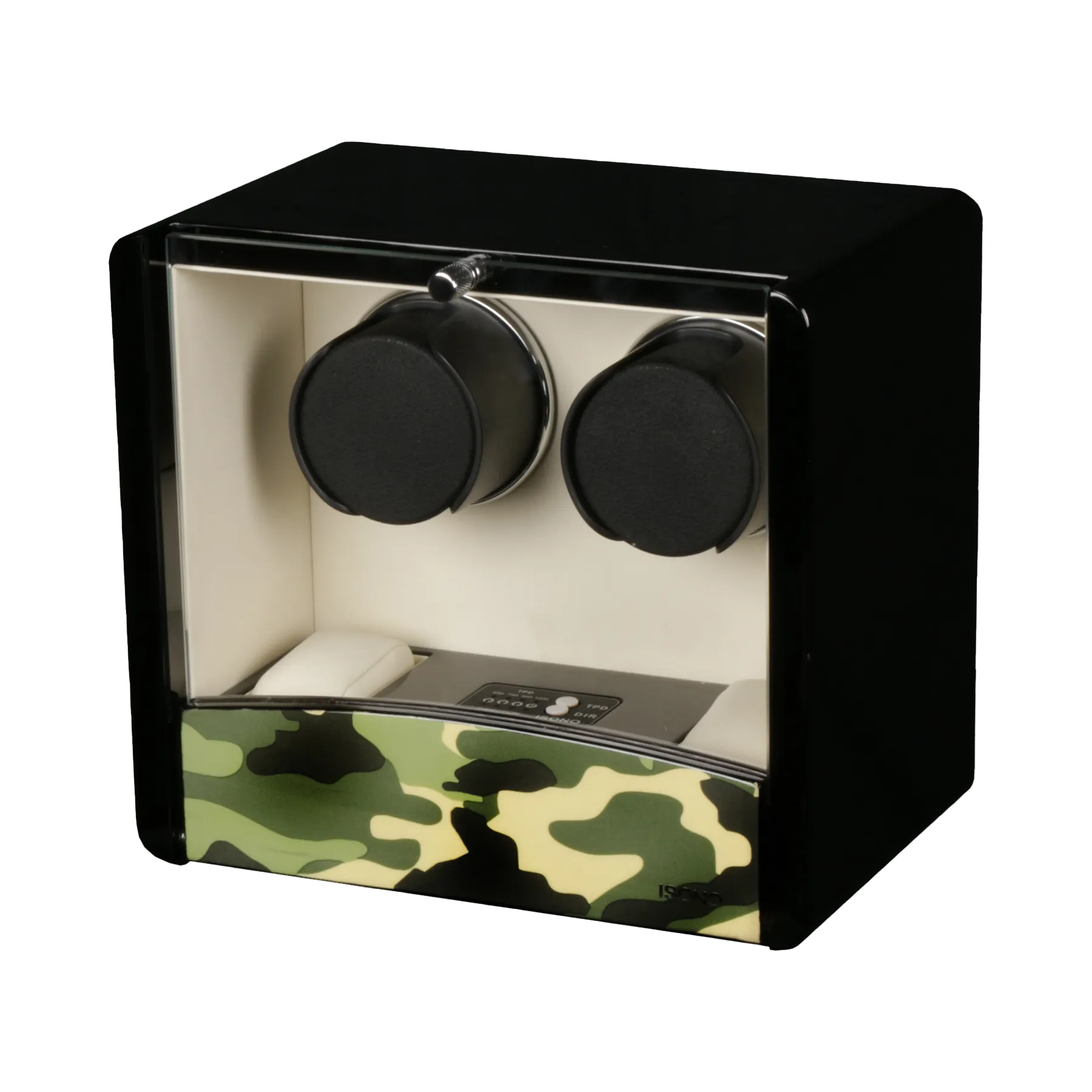 Шкатулка для автоподзавода 2-х часов O2-CAMO-WHITE [380001]
