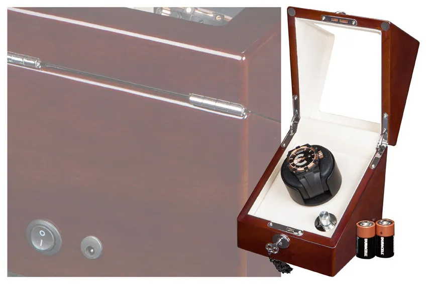 Шкатулка для автоподзавода 1-х часов 8096Mahogany [480057]