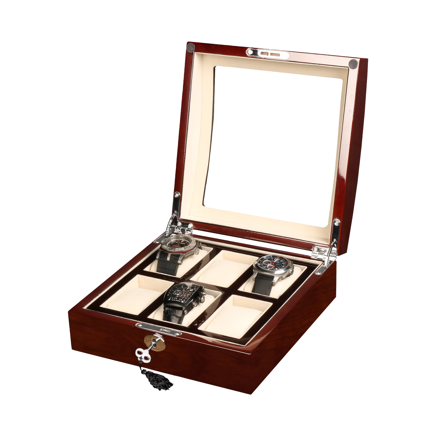 Шкатулка для хранения 6-ти часов 3035Mahogany [480010]