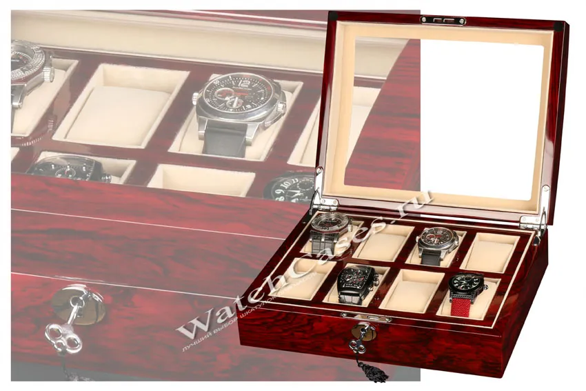 Шкатулка для хранения 8-ми часов 3034Mahogany [480006]