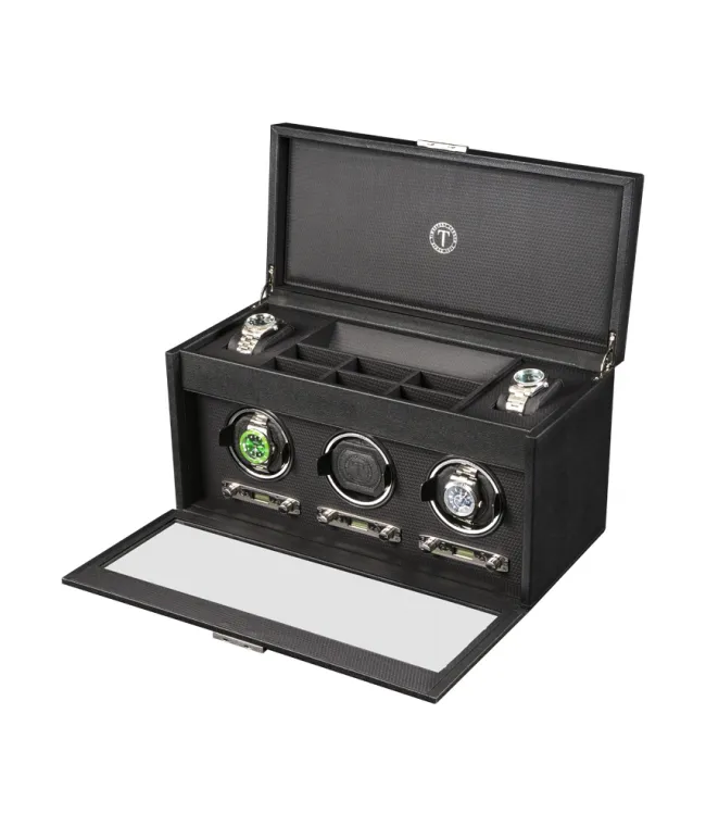 Шкатулка для автоподзавода 3-х часов BADGE 03S [440614]