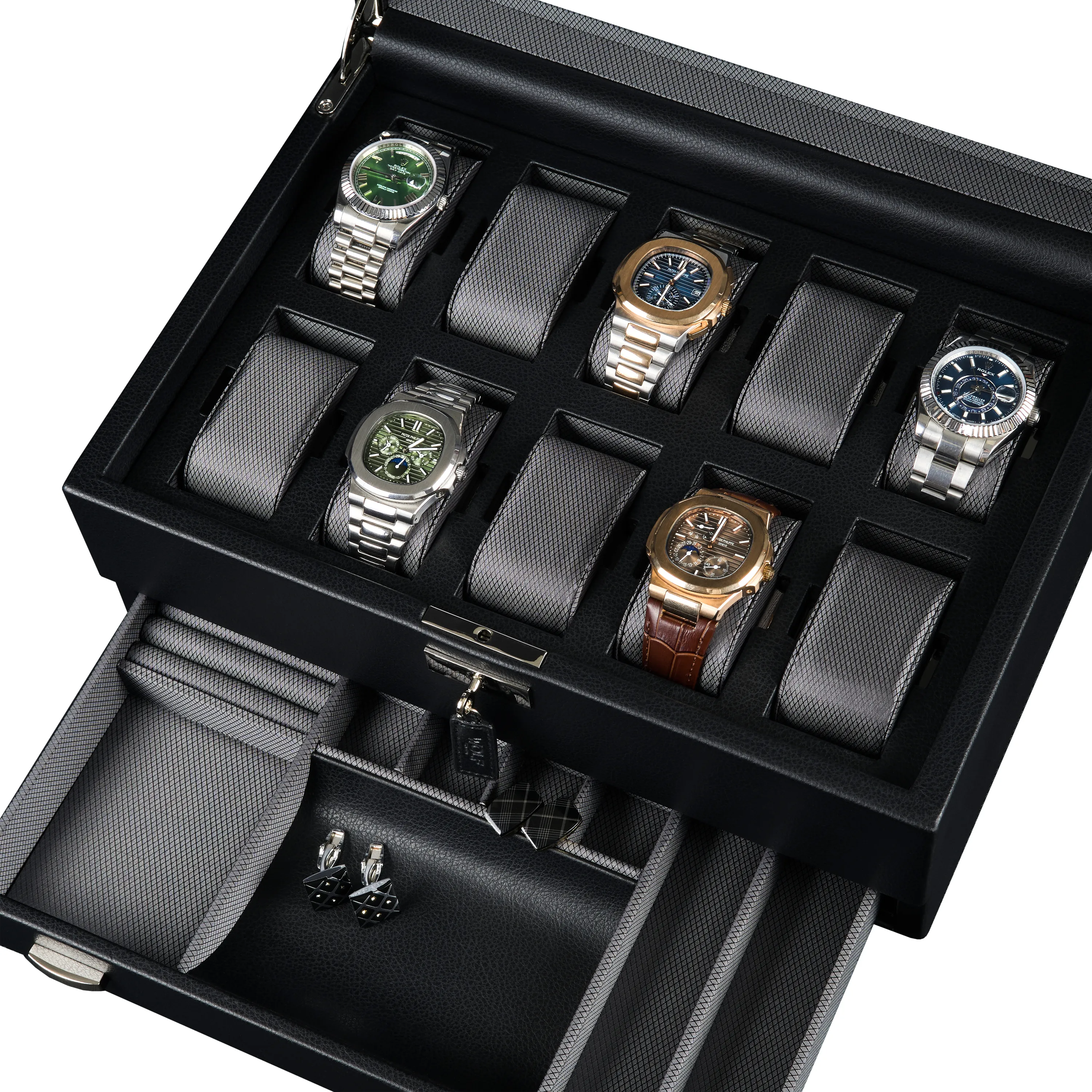 Шкатулка для хранения 10-ти часов и украшений Wolf 466202 [500099]