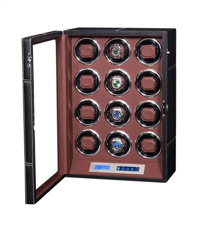 Шкатулка для автоподзавода 12-ти часов LEATHER 012 [440790]