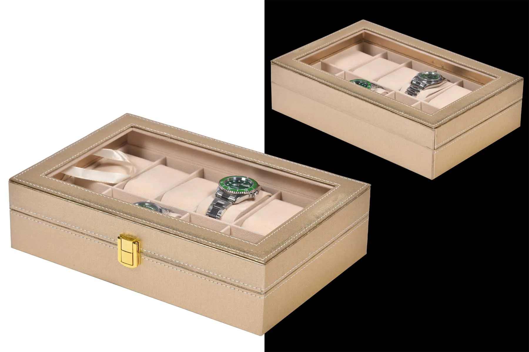 Шкатулка для хранения 12-ти часов Eco 12GOLD [410056]