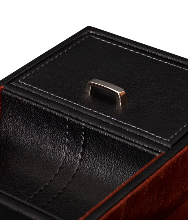Шкатулка для автоподзавода 2-х часов LEATHER 02R [440791]