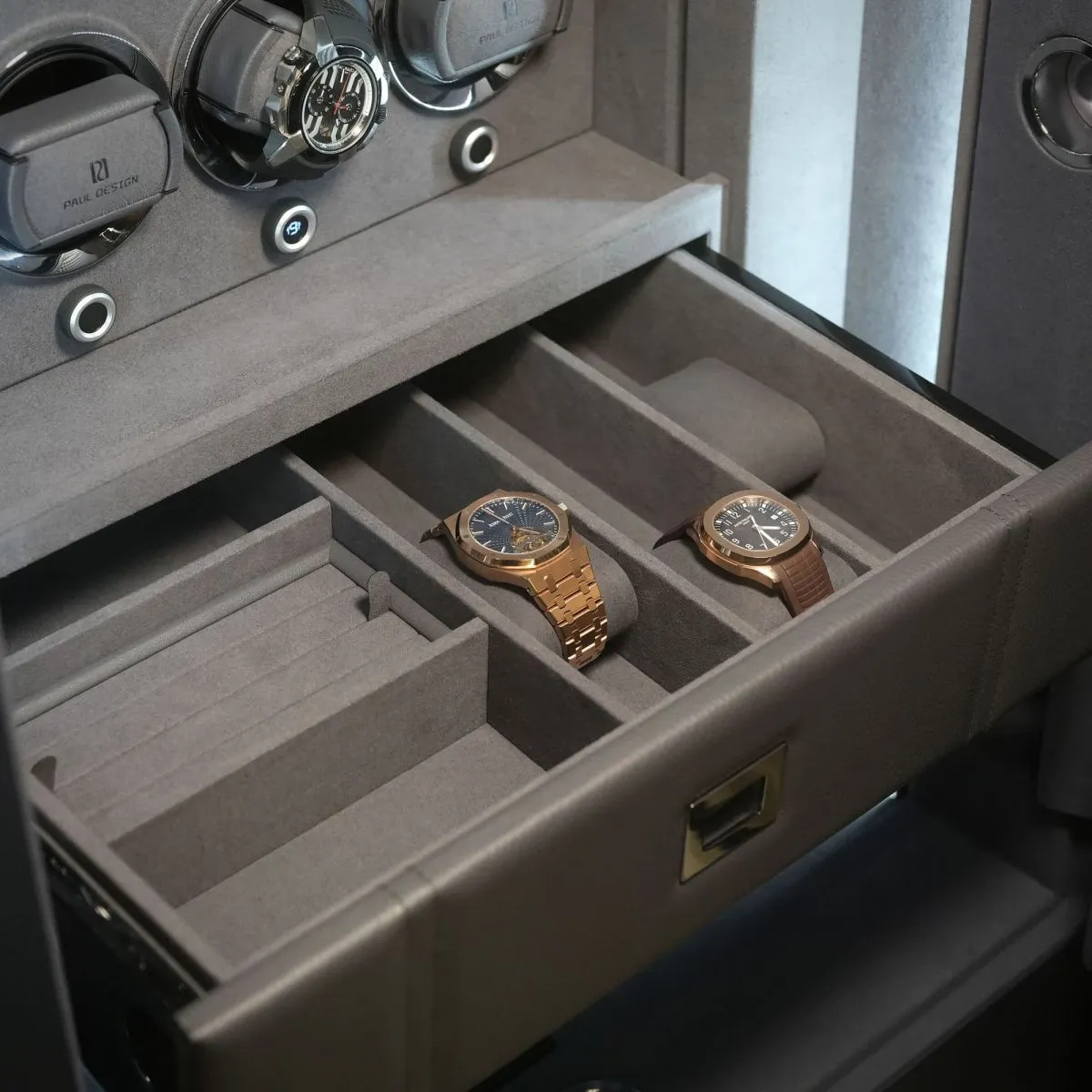Сейф для автоподзавода и хранения часов PaulDesign Alliance 100 BLU [110172]