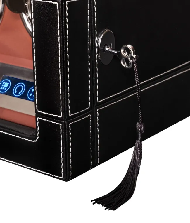 Шкатулка для автоподзавода 2-х часов LEATHER 02 [440786]