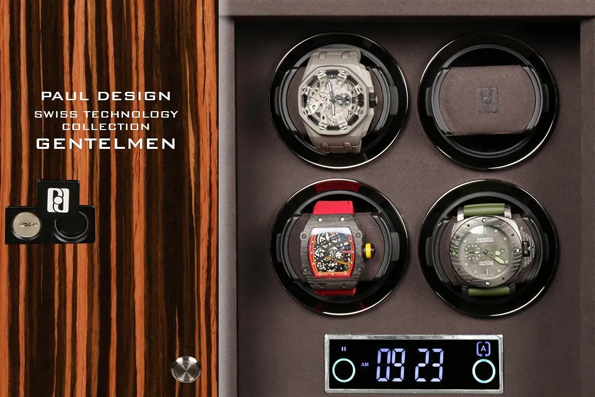 Шкатулка для автоподзавода 4-x часов Gentlemen 4 MAC-N [110027]