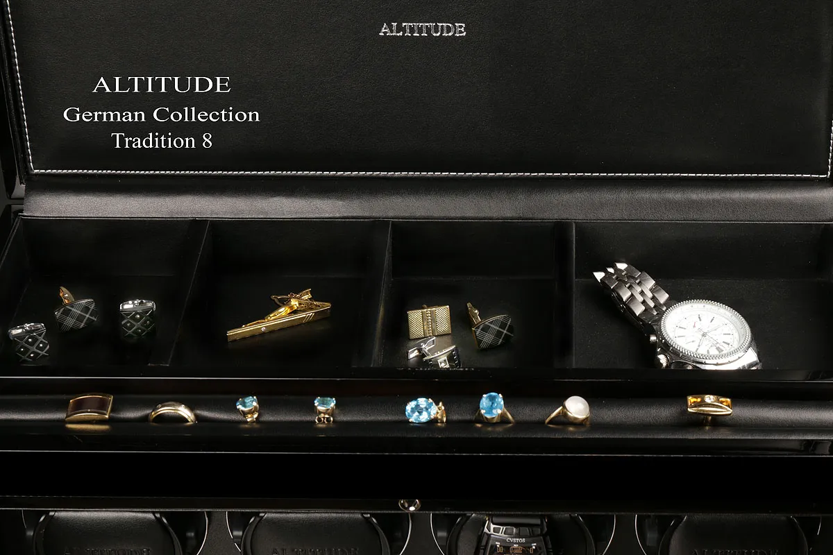 Шкатулка для автоподзавода 8-ми часов TRADITION T8BB [220261]