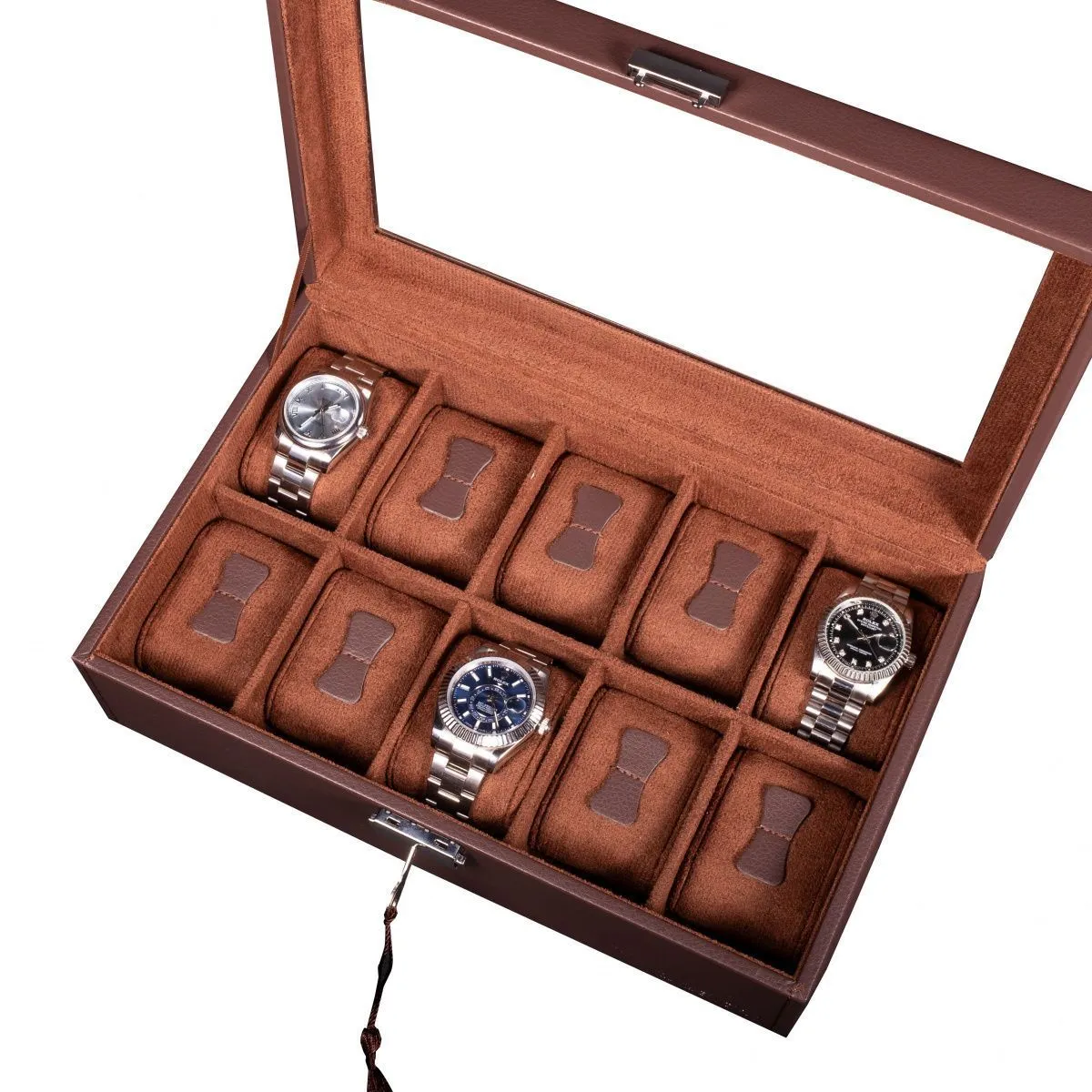 Шкатулка для хранения 10-ти часов Leather 010MBR [441194]