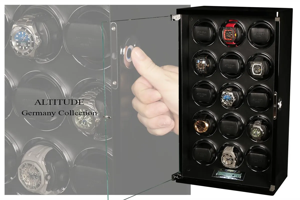 Шкатулка для автоподзавода 15-ти часов Diamond DX-15-BB-FI [220125]