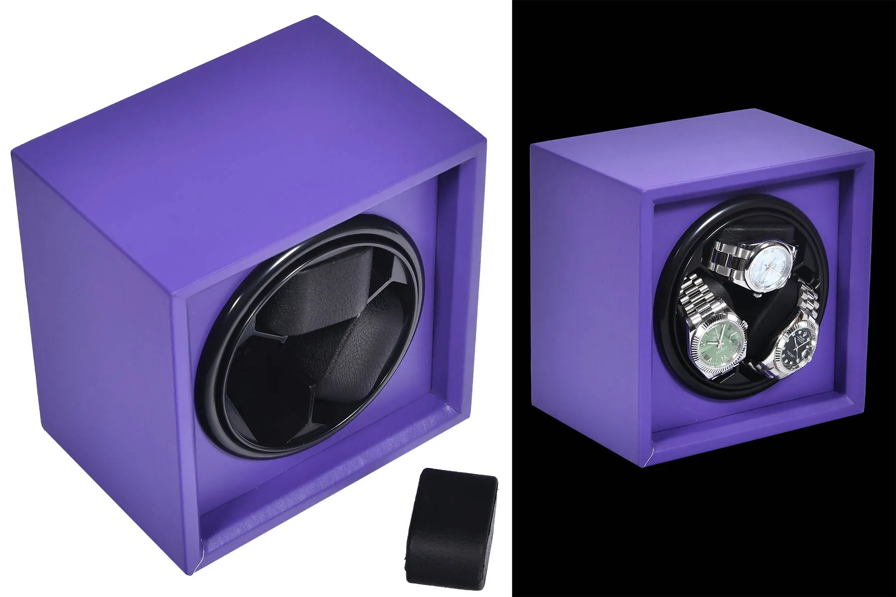 Шкатулка для автоподзавода 3-х часов KD-100Purple [510078]