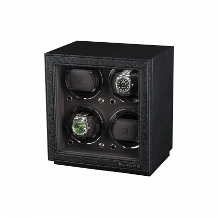 Шкатулка для автоподзавода 4-х часов Superior 4 BK [110200]