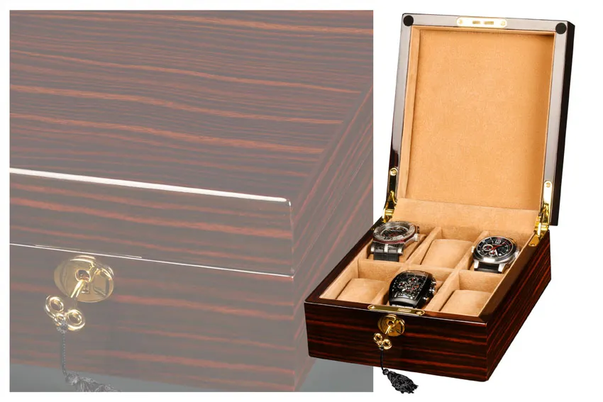 Шкатулка для хранения 6-ти часов 3091Walnut [480032]