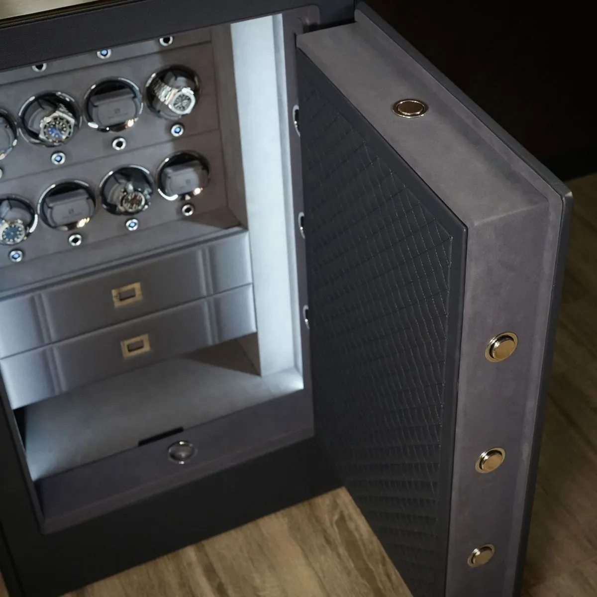 Сейф для автоподзавода и хранения часов PaulDesign Alliance 100 BLU [110172]