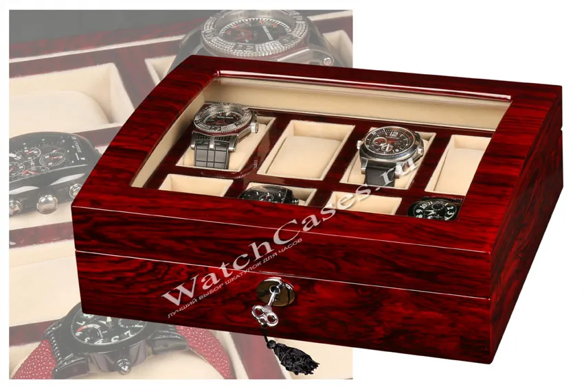 Шкатулка для хранения 8-ми часов 3034Mahogany [480006]