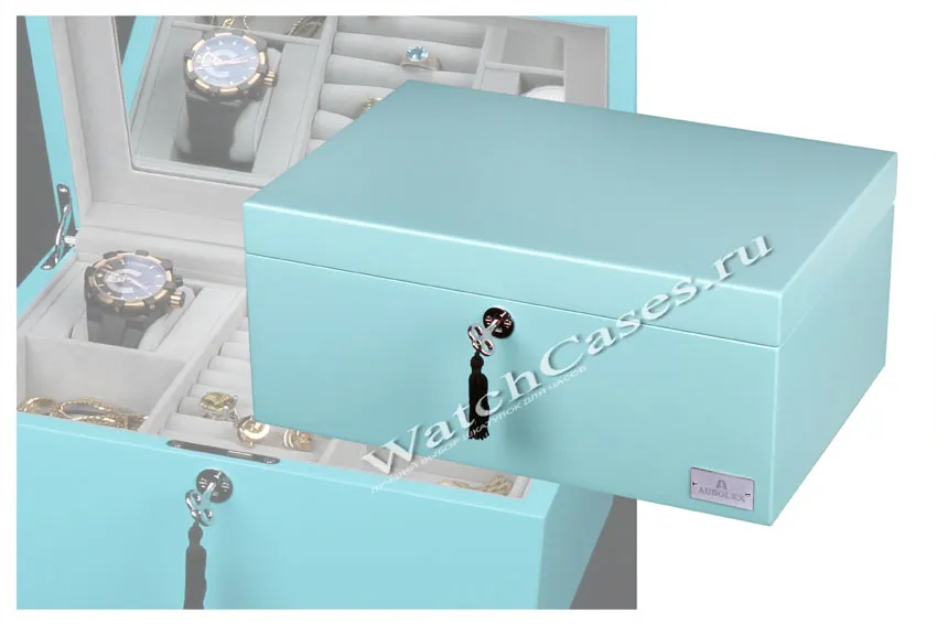 Шкатулка для хранения часов и украшений 15910BLUE [230020]