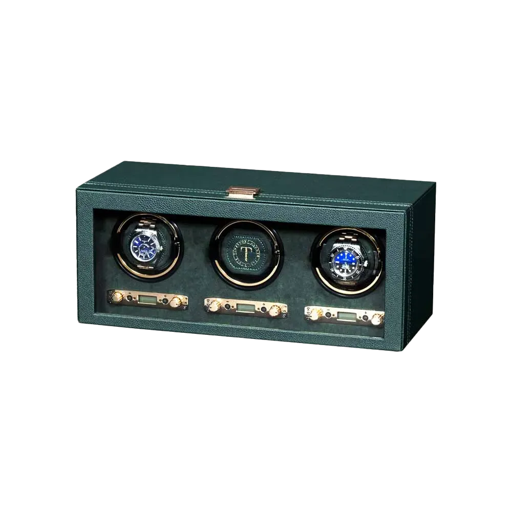 Шкатулка для автоподзавода 3-х часов BADGE 03VGR [440972]