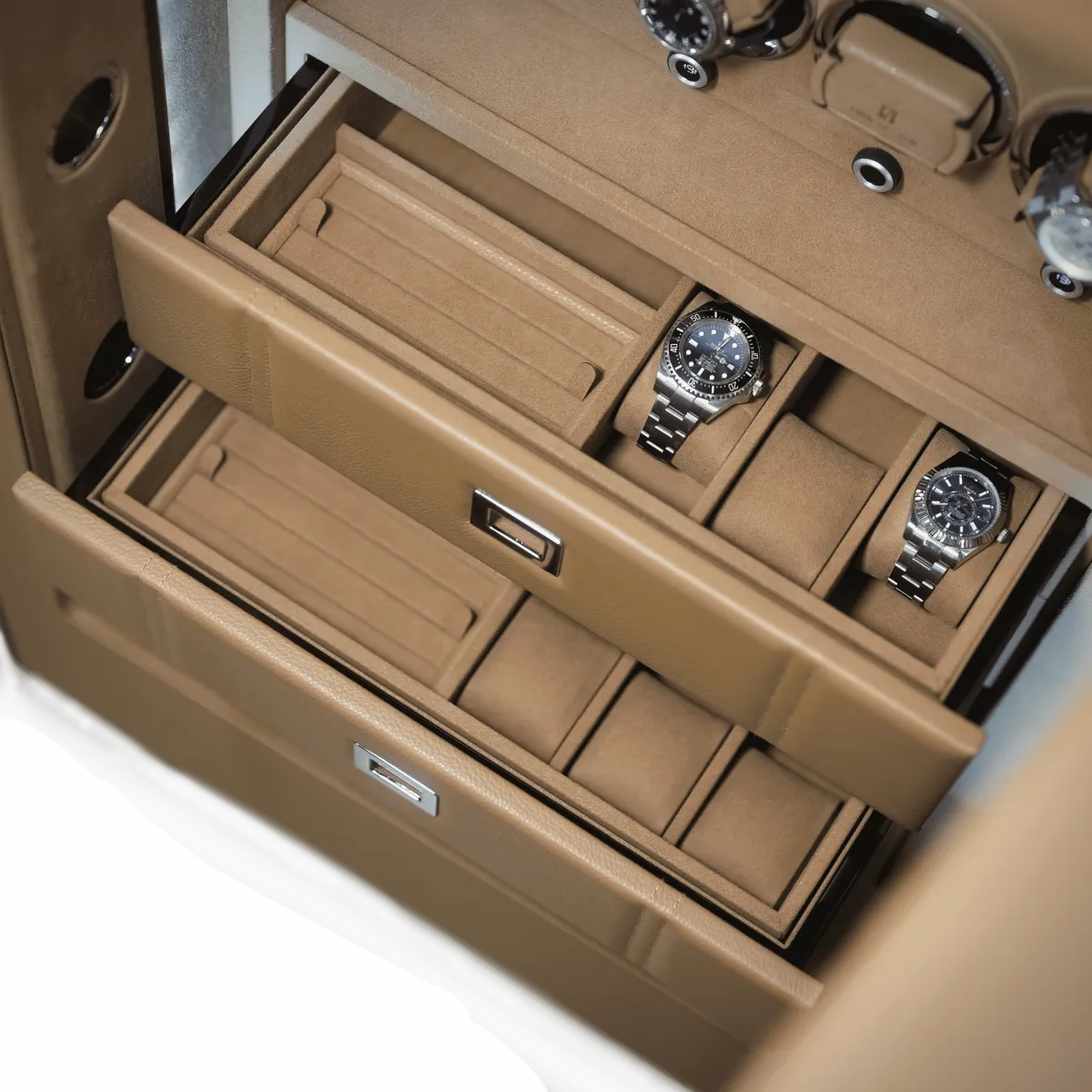 Сейф для автоподзавода и хранения 12-ти часов PaulDesign Inbuilt 100 BG [110194]