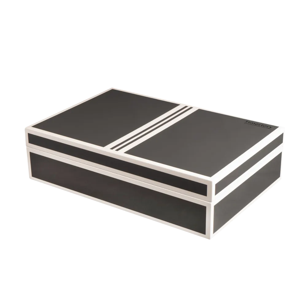 Шкатулка для хранения 4-х часов и ювелирных украшений Stripes 04G [440045]