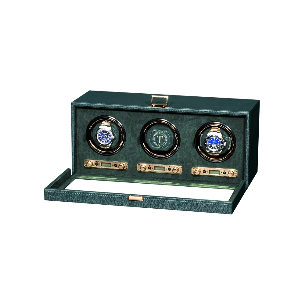 Шкатулка для автоподзавода 3-х часов BADGE 03VGR [440972]