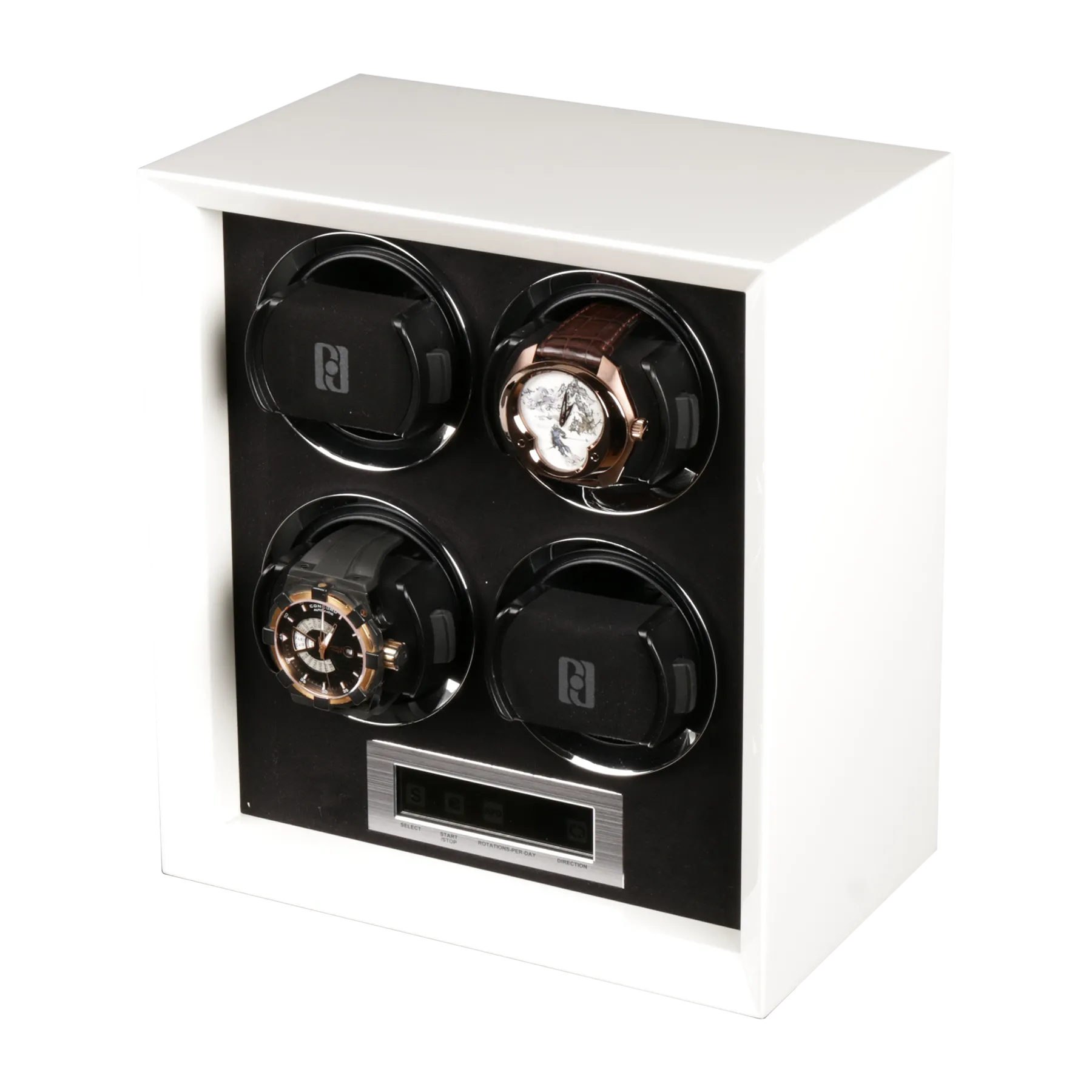 Шкатулка для автоподзавода 4-х часов Petite 4 WHITE [110077]