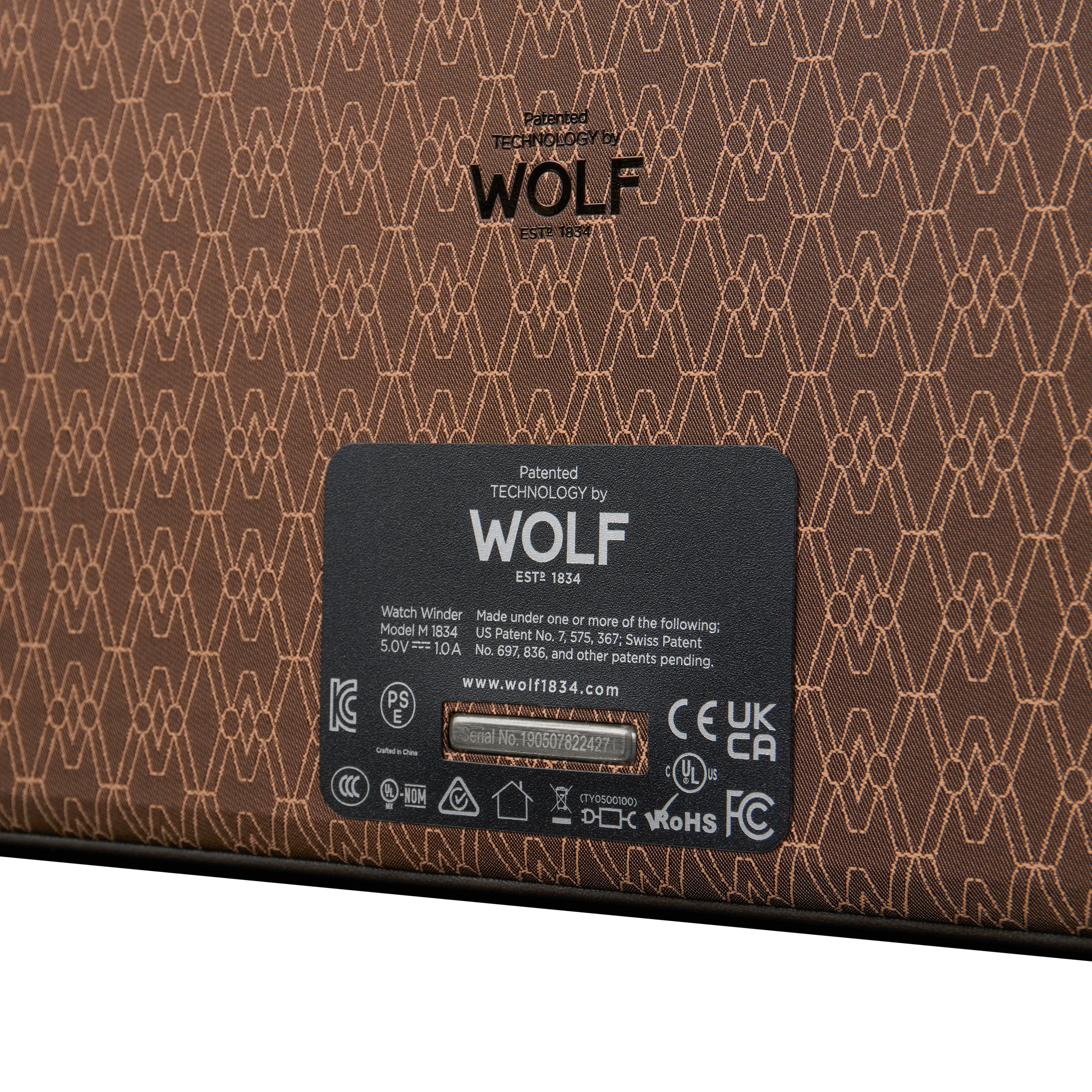 Шкатулка для автоподзавода 3-х часов и хранения Wolf 190506 [500121]