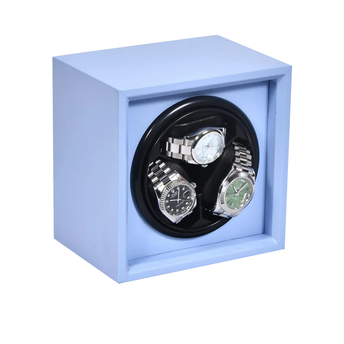 Шкатулка для автоподзавода 3-х часов KD-100Blue [510075]