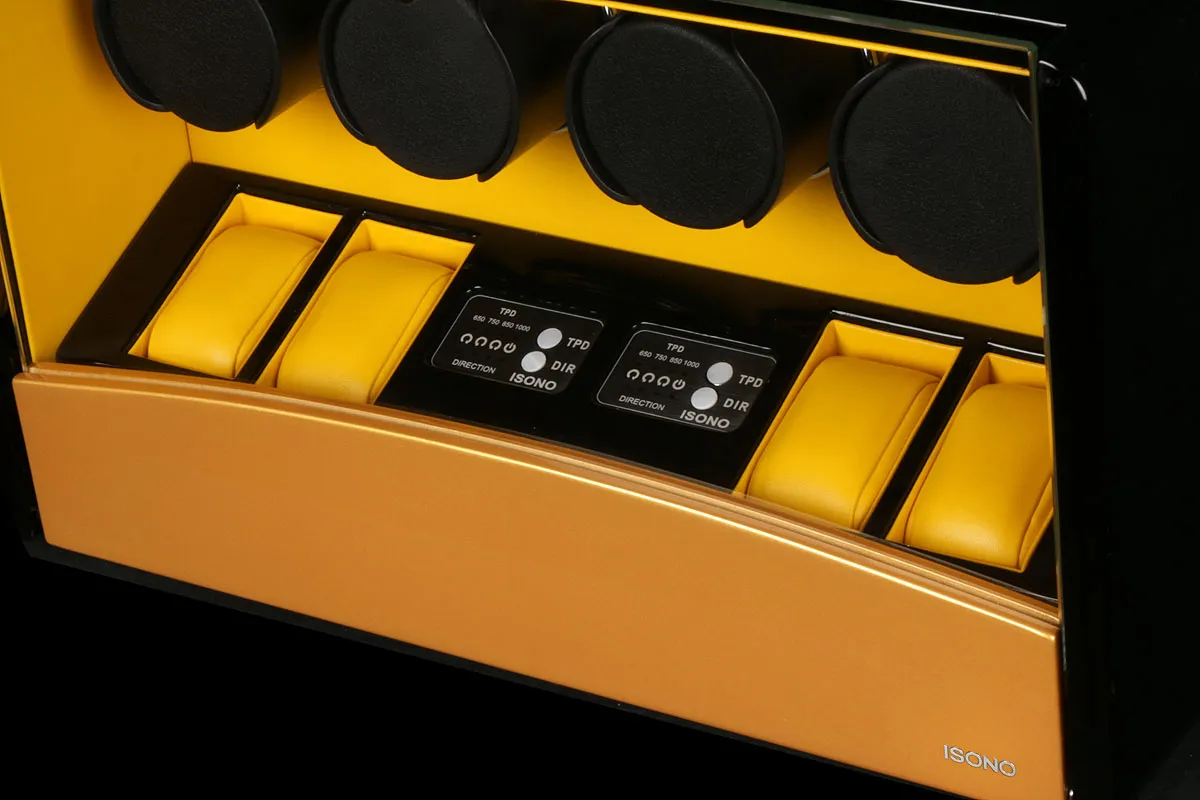 Шкатулка для автоподзавода 4-х часов O4-GOLDEN-YELLOW [380015]